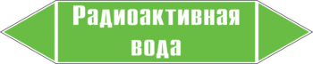 Маркировка трубопровода "радиоактивная вода" (пленка, 126х26 мм) - Маркировка трубопроводов - Маркировки трубопроводов "ВОДА" - Магазин охраны труда ИЗО Стиль