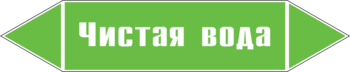 Маркировка трубопровода "чистая вода" (пленка, 252х52 мм) - Маркировка трубопроводов - Маркировки трубопроводов "ВОДА" - Магазин охраны труда ИЗО Стиль